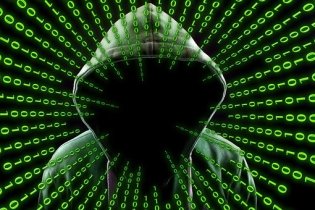 Internet Hacker Mask One Anonymous Binary Attack